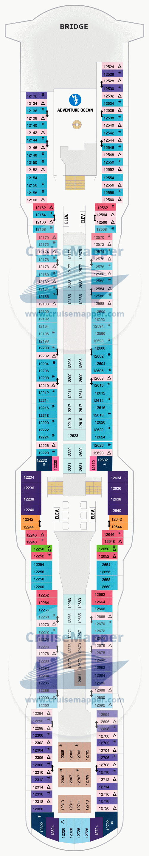 Spectrum Of The Seas Deck 12 - Bridge-Cabins