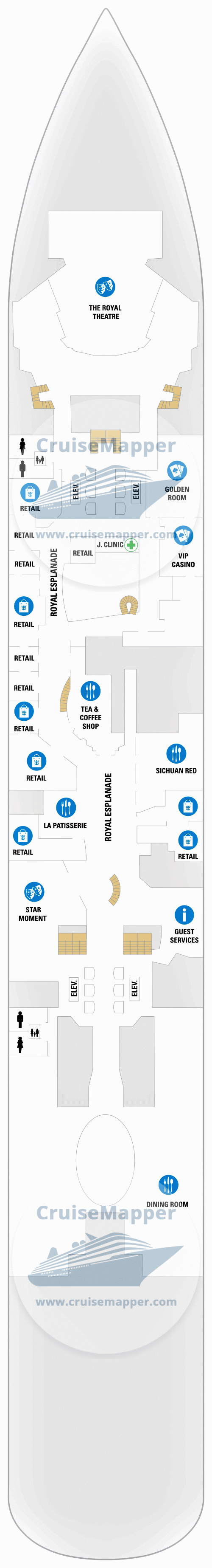 Spectrum Of The Seas Deck 04 - Lobby-Shops