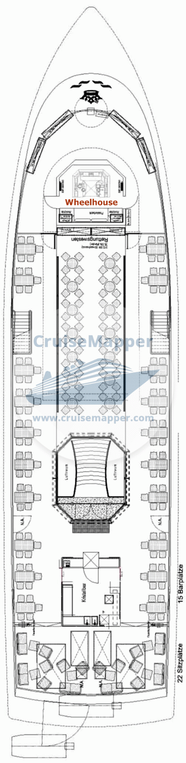 MS Kristallprinzessin Deck 02 - Upper-Oberdeck