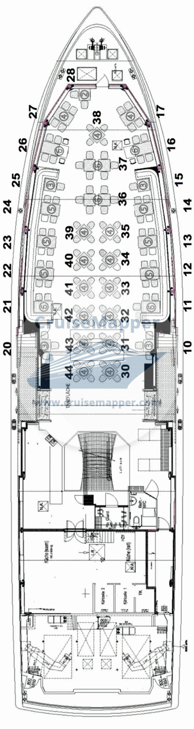 MS Kristallprinzessin Deck 01 - Main-Hauptdeck