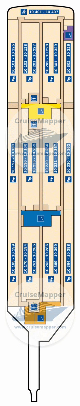 Stena Hollandica ferry Deck 10 - Cabins