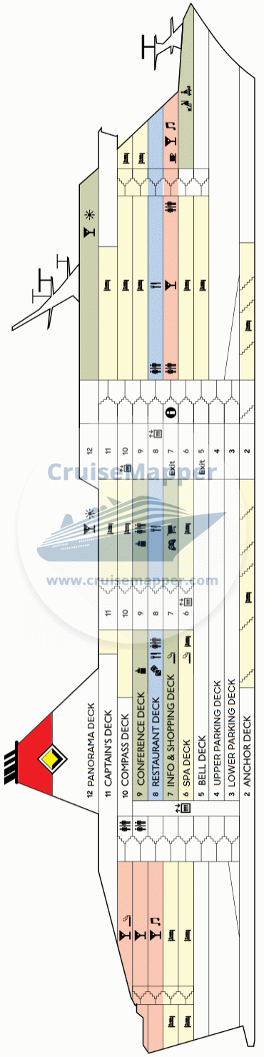 Viking Cinderella ferry Deck 05 - Cabins