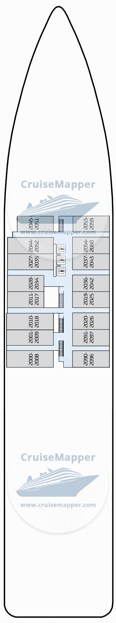 Crown Seaways ferry Deck 02 - Cabins-Crew