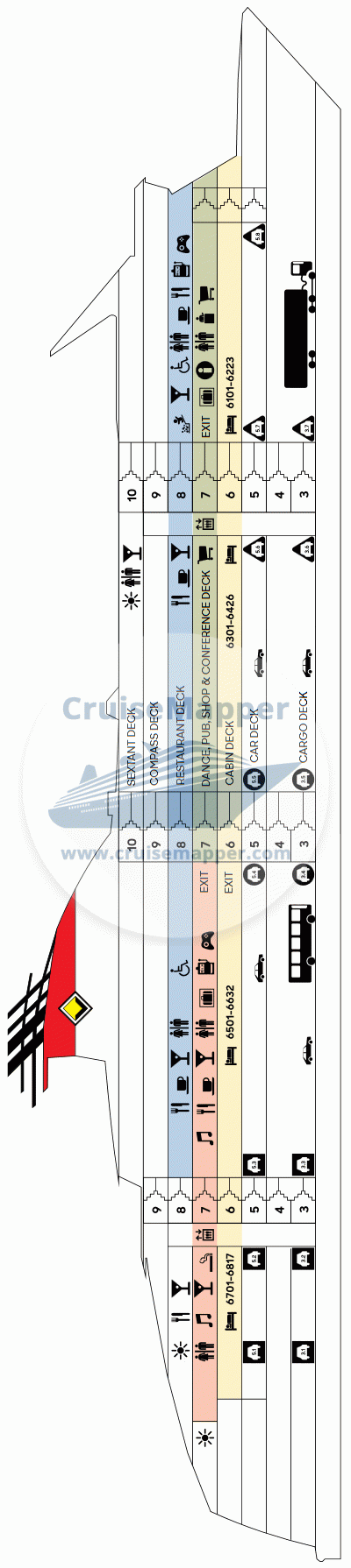 Viking XPRS ferry Deck 05 - Cars