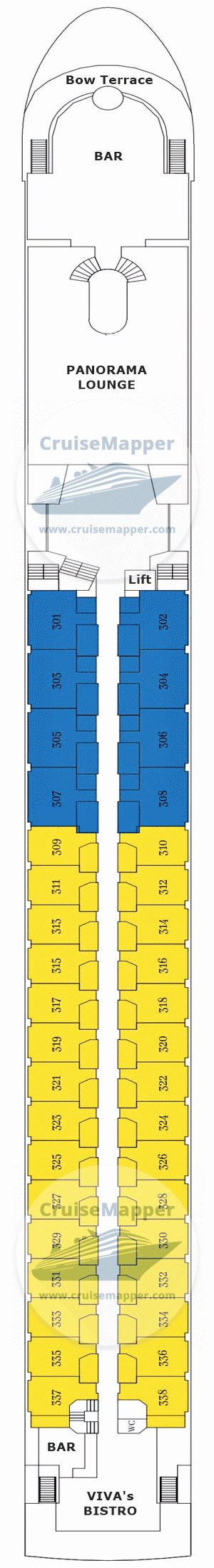 MS VIVA Two Deck 03 - Diamond-Lounge-Bistro