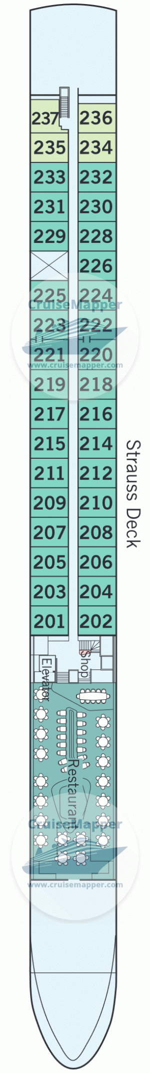 Amadeus Mira Deck 02 - Strauss-Cabins-Restaurant