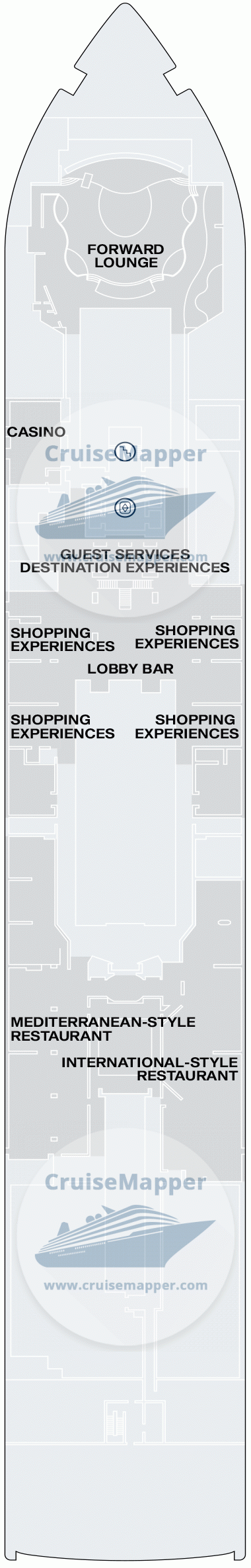 MSC Explora 1 Deck 04 - Lobby-Shops-Casino-Restaurants