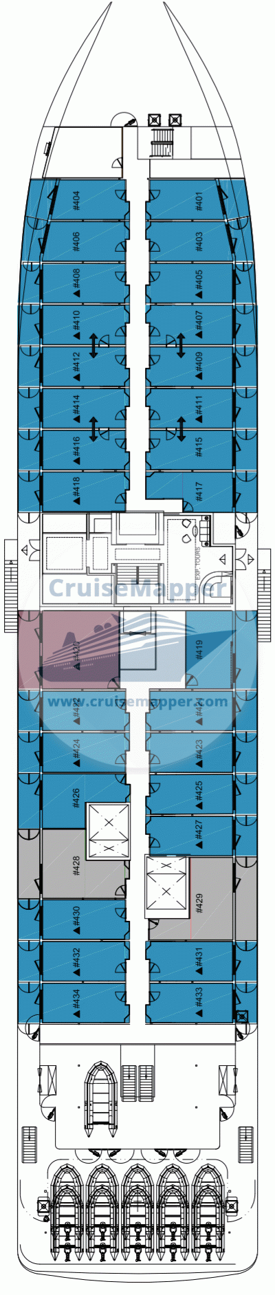 Greg Mortimer Deck 04 - Cabins