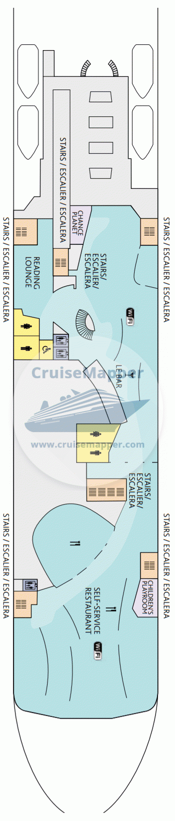 Armorique ferry Deck 07 - Restaurant-Casino-Kids