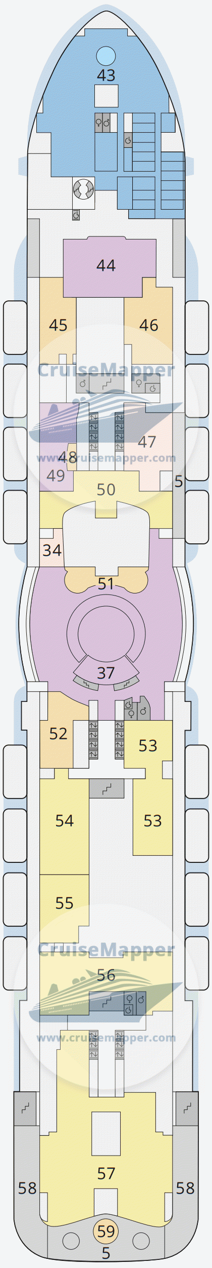 AIDAcosma Deck 07 - Promenade-Casino-Spa