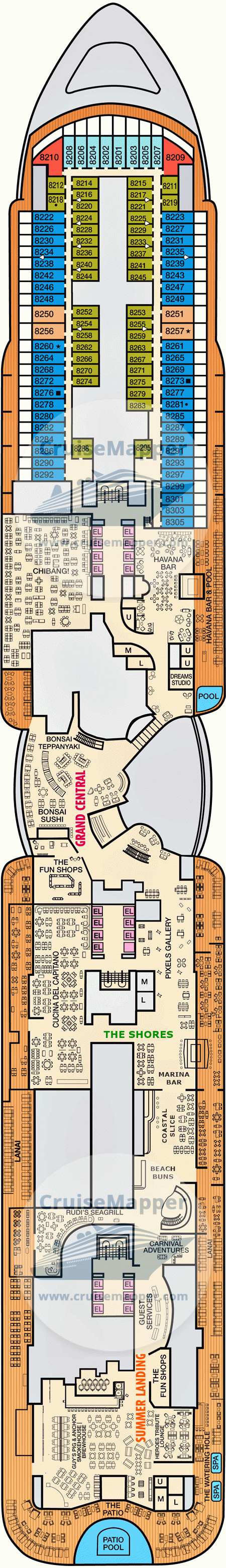 carnival jubilee cruise deck plans