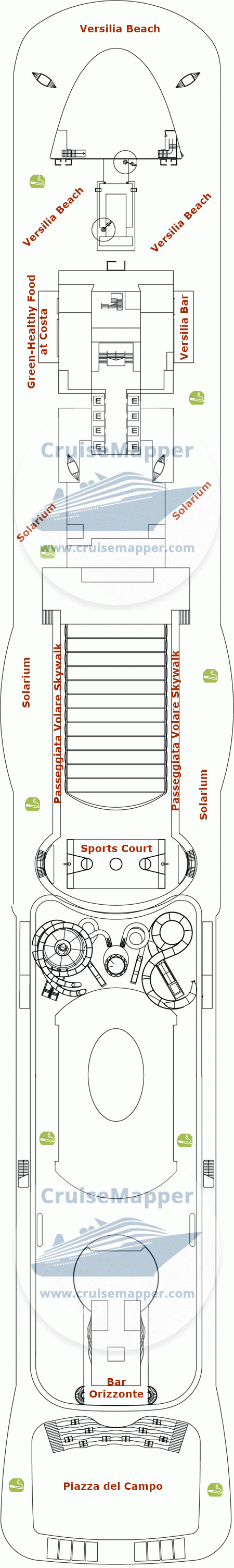 Costa Toscana Deck 18 - Viareggio-Sports-Waterslides-Sundeck1