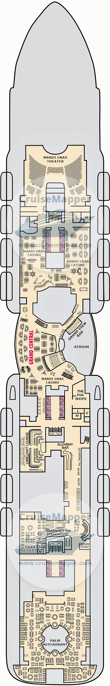 Carnival Mardi Gras Deck 07 - Casino-Shops2