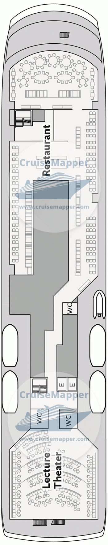 Quark Ultramarine Deck 05 - Promenade-Restaurant