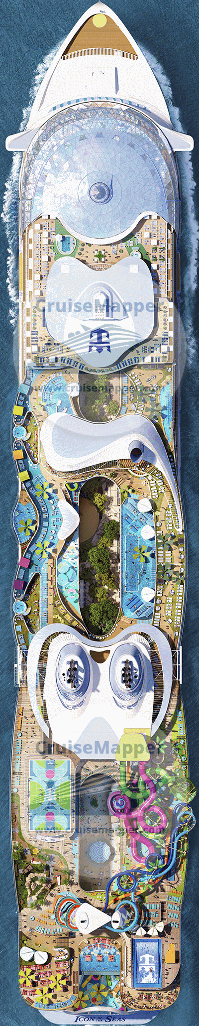 Deck Layout Icon Of The Seas
