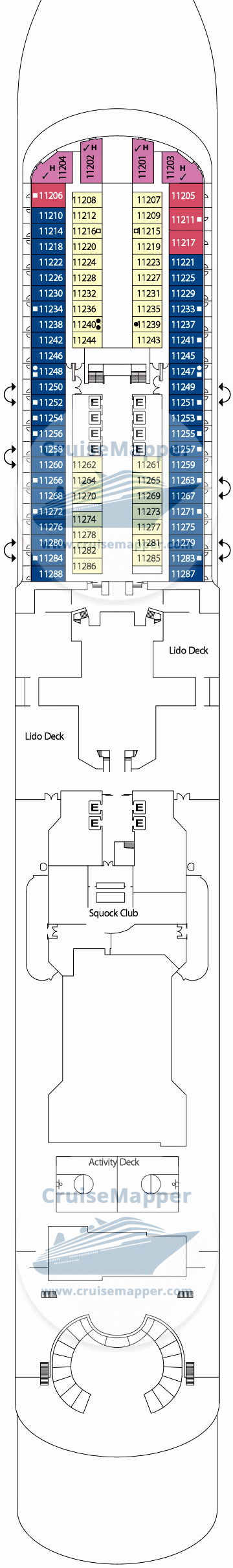 Carnival Firenze Deck 26 - COSTA-deck11