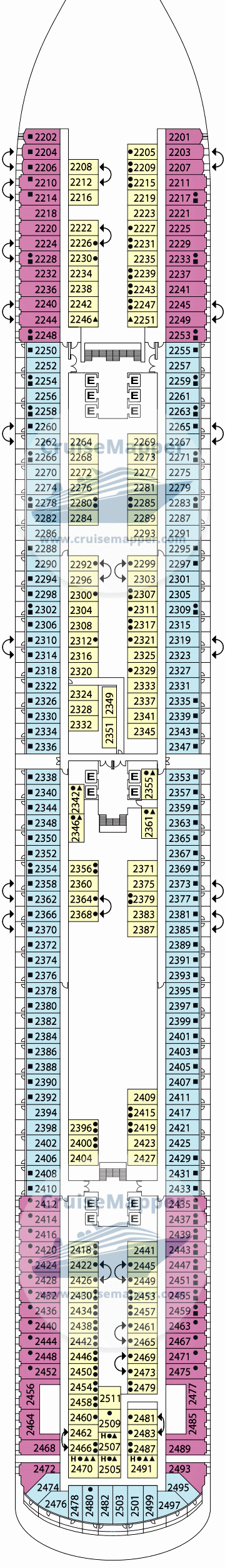 Carnival Firenze Deck 17 - COSTA-deck2