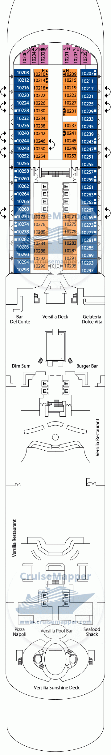 Carnival Firenze Deck 25 - COSTA-deck10