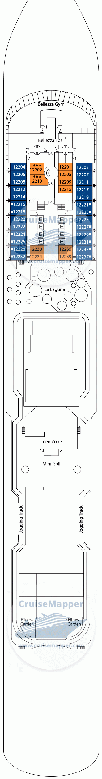 Carnival Firenze Deck 27 - COSTA-deck12