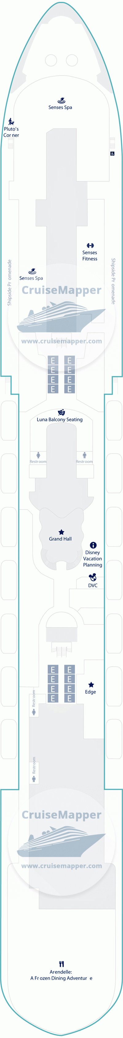 Disney Destiny Deck 05 - Upper Promenade-Spa