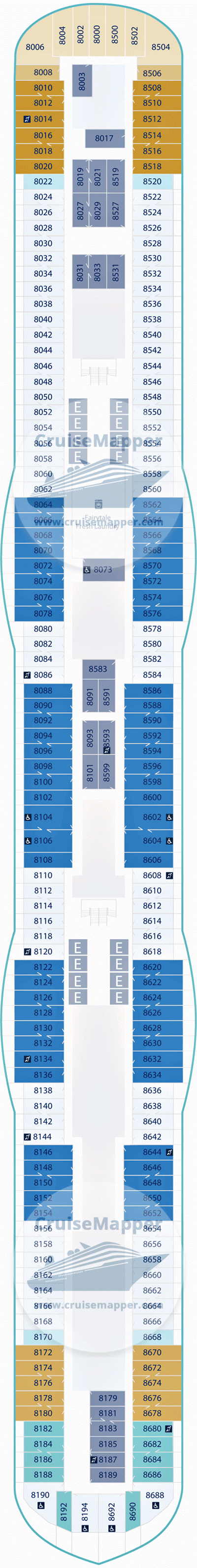 Disney Believe Deck 08 - Cabins