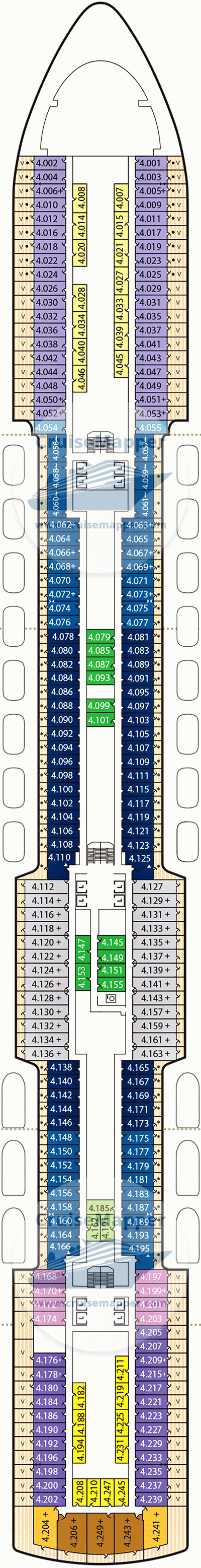 Queen Anne Deck 04 - Cabins