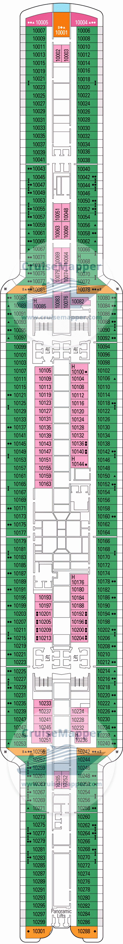 msc cruise ship seascape deck plan