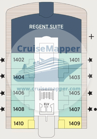Seven Seas Splendor Deck 14 - Regent Suite