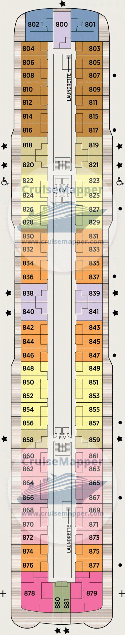 Seven Seas Splendor Deck 08 - Cabins