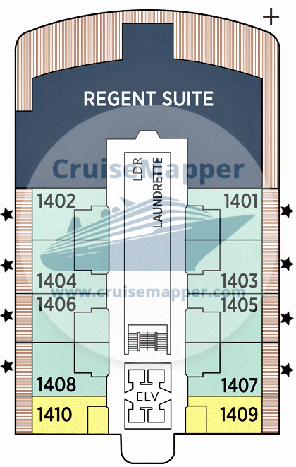 Seven Seas Grandeur Deck 14 - Regent Suite