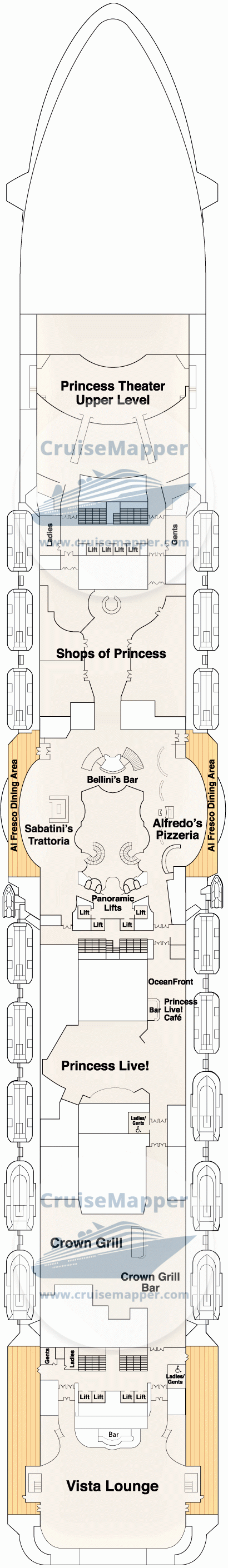 enchanted cruise ship deck plan