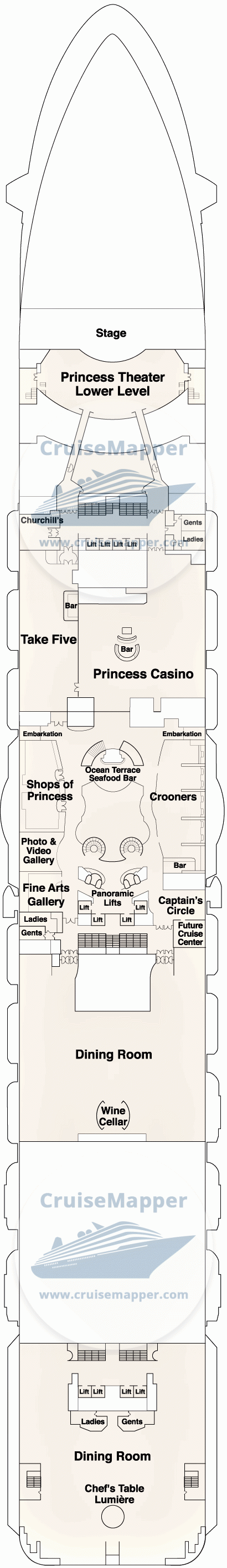 Enchanted Princess Deck 06 - Fiesta-Dining-Casino-Shops1