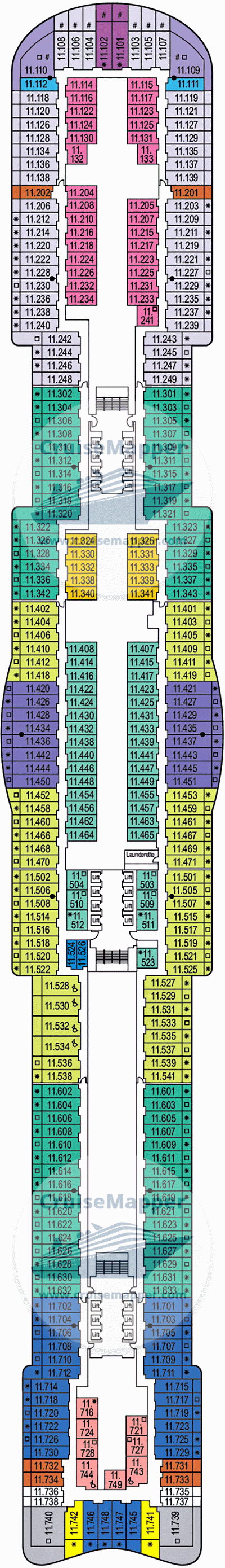 Arvia Deck 11 - Cabins