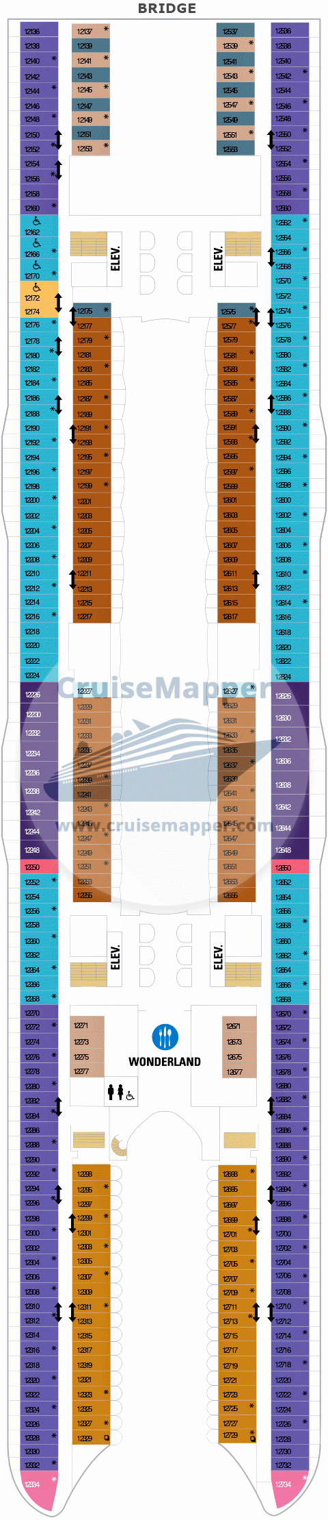 Wonder Of The Seas Deck Map