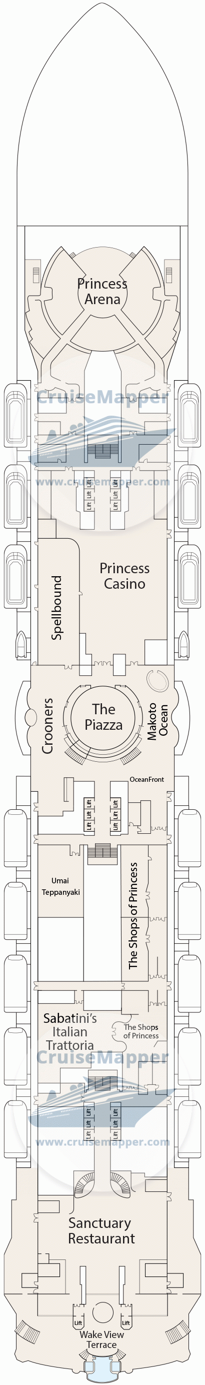 Sun Princess Deck 8 Plan CruiseMapper Sun Princess Deck 8 Plan CruiseMapper