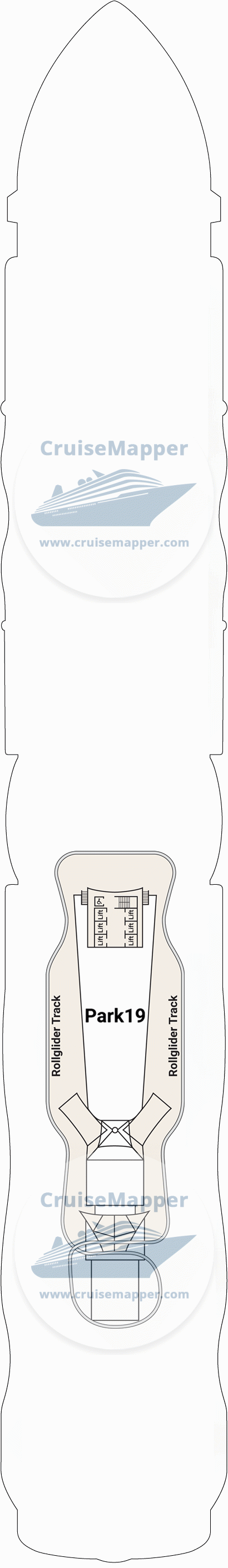 Sun Princess Deck 20 - Park19-Rollglider Track