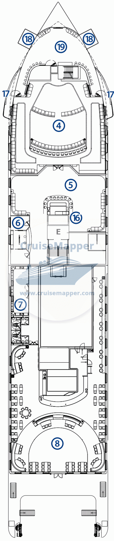 Sylvia Earle Deck 05 - Lobby-Restaurant-Lounge