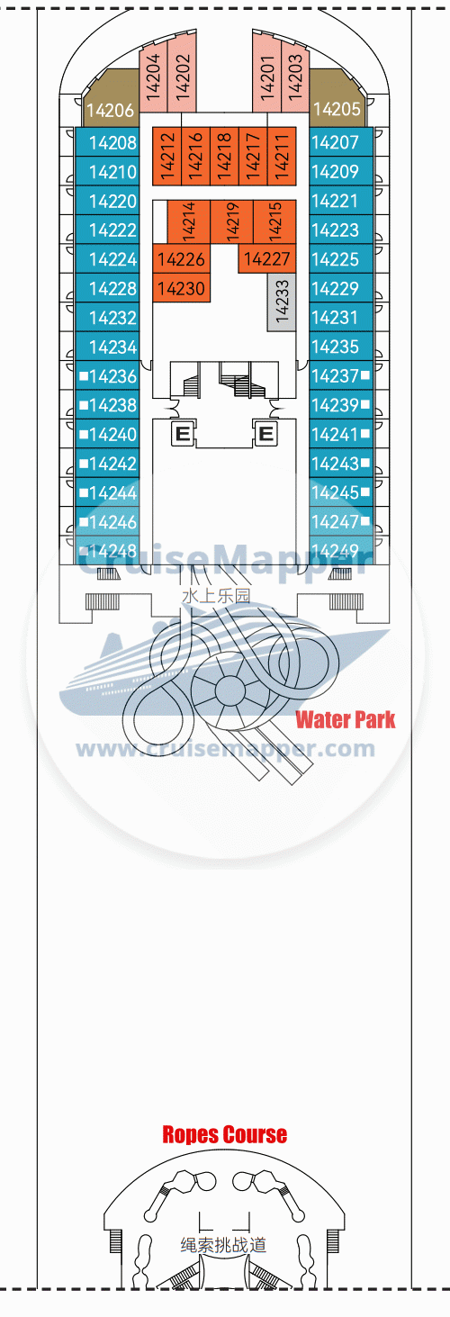 Adora Magic City Deck 14 - Cabins-Water Park2-Ropes Course Adora Magic City Deck 14 - Cabins-Water Park2-Ropes Course