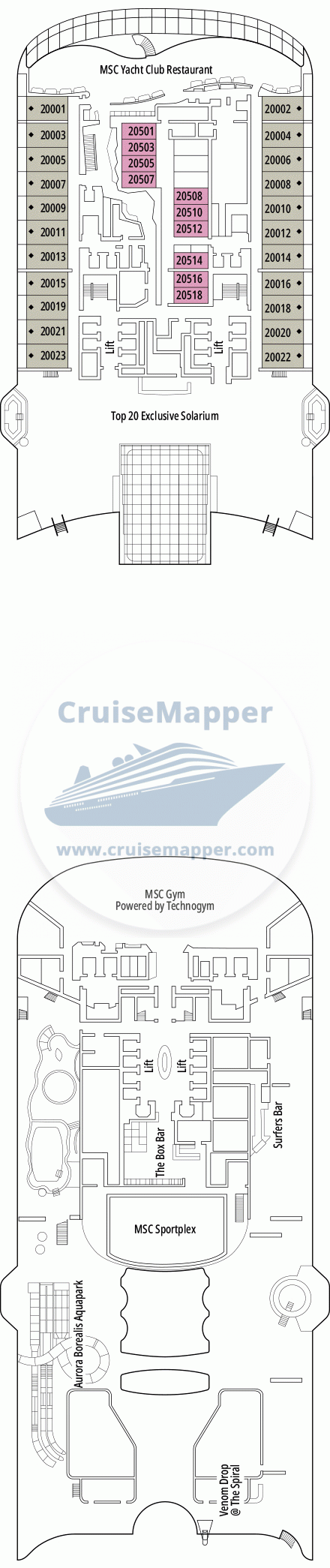 world europa cruise ship deck plan