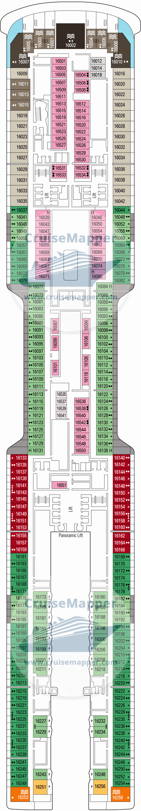 MSC World Europa Deck 16 - Bern-Cabins-Duplex Suites1