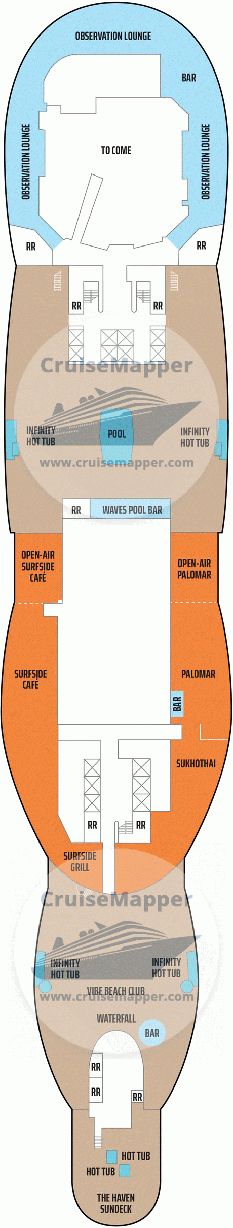 Norwegian Aqua Deck 17 - Haven Sundeck2-Pools