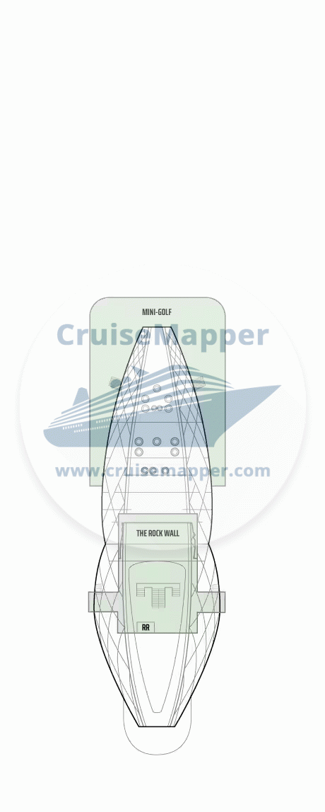 Norwegian Aura Deck 20 - Ocean Heights3-Golf Course-Rock Climbing Wall