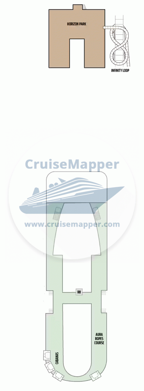 Norwegian Aura Deck 19 - Ocean Heights2-Horizon Park-Ropes Course