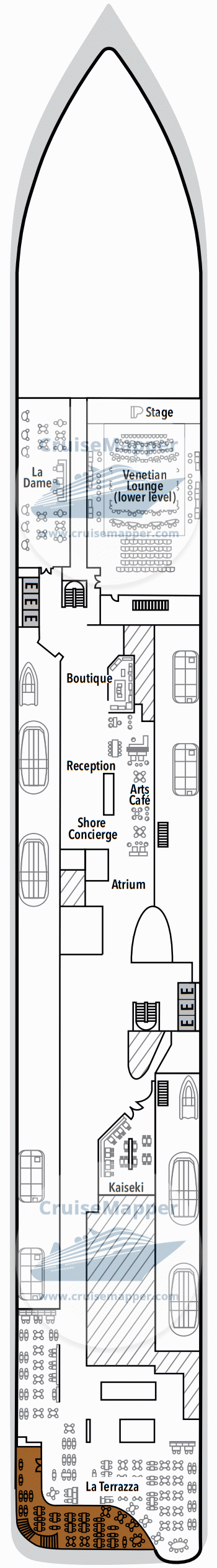 Silver Ray Deck 04 - Lobby-Shops-Restaurants