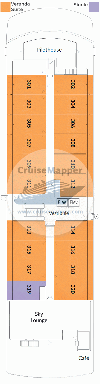 ACL American Eagle Deck 03 - Cabins-Lido-Bridge