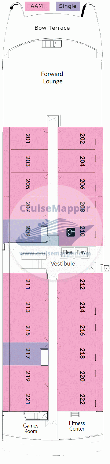 ACL American Glory Deck 02 - Cabins-Lounge-Gym