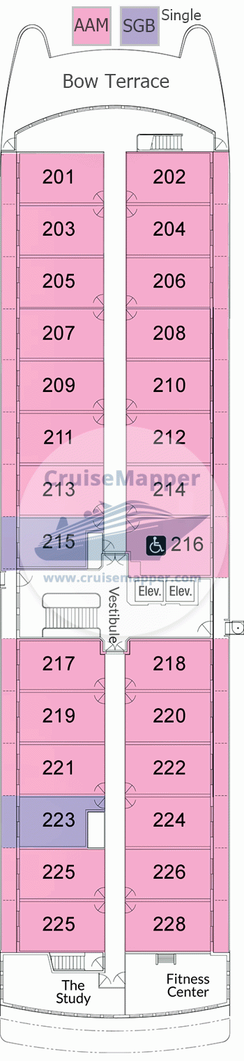 ACL American Liberty Deck 02 - Cabins-Gym-Library