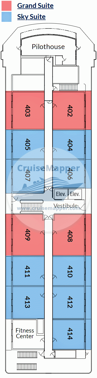 ACL American Mariner Deck 04 - Suites-Bridge-Gym