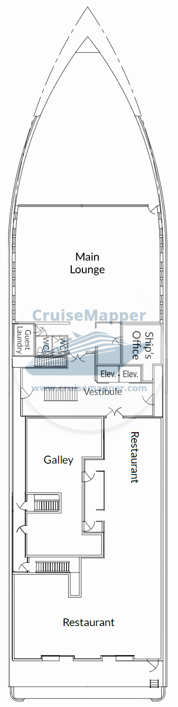 ACL American Mariner Deck 01 - Lobby-Restaurant-Lounge ACL American Mariner Deck 01 - Lobby-Restaurant-Lounge