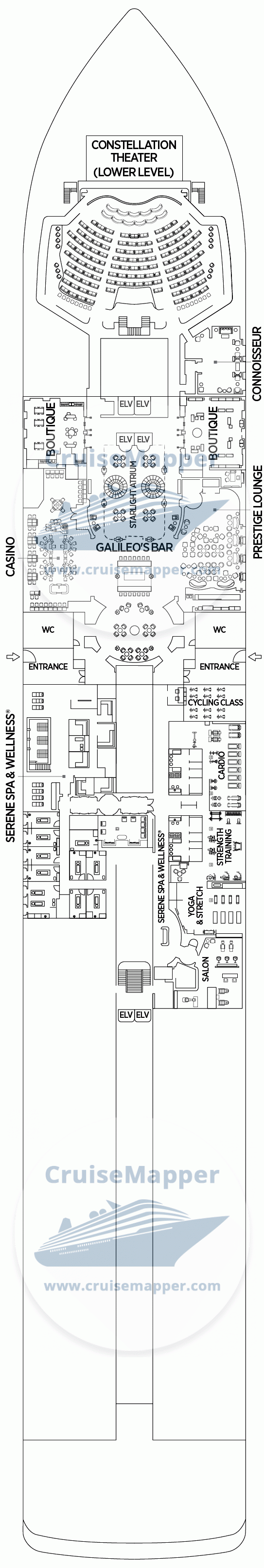 Seven Seas Prestige Deck 04 - Wellness-Lounge-Casino-Shops